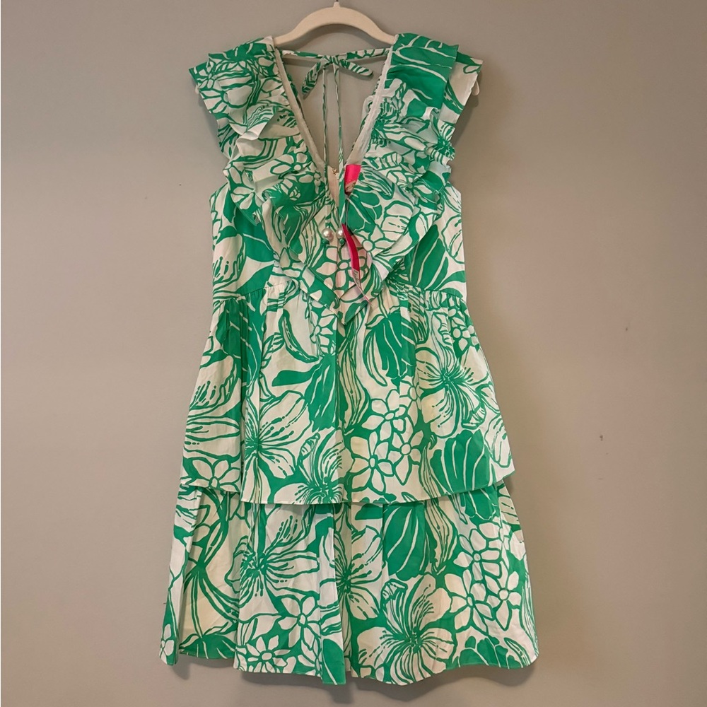 Lilly Pulitzer Ritamarie Tropical Cotton Ruffle Dress - Picture 5 of 6